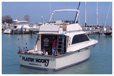 Captain John Wagner Charter fishing boat Chicago