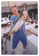 Large Coho salmon caught on the Playin' Hooky charter boat